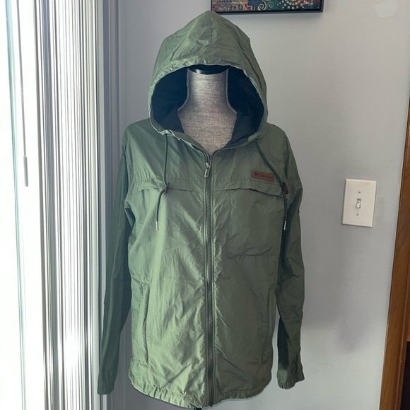 Columbia Men's wheeler peak windbreaker green size Small - Picture 1 of 9